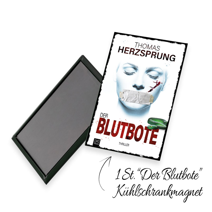 Fan-Set:  »Die Schmerzbestie«  als signierte Taschenbuchausgaben + Kühlschrankmagnet